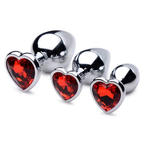 red heart butt plug|Red Hearts Gem Anal Plug .